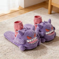 Mischievous Ghost Plush Slippers – Cozy Funny Monster House Shoes