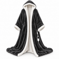 Heated Wearable Blanket with Sleeves & Foot Pocket – A Warm Hug Made Just for You