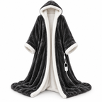 Heated Wearable Blanket with Sleeves & Foot Pocket – A Warm Hug Made Just for You